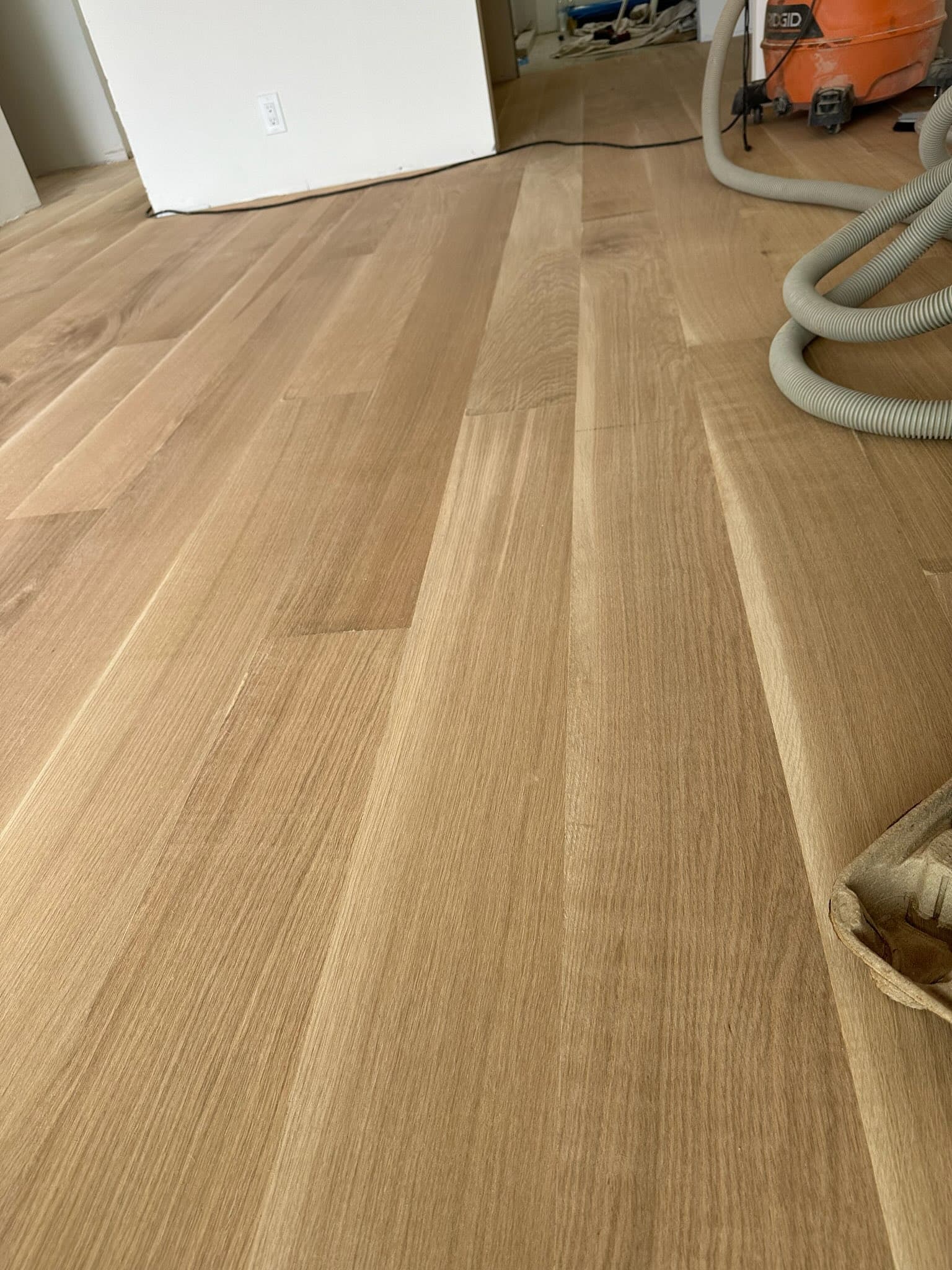 Close-up of hardwood flooring grain